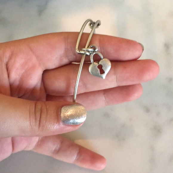 Alex and Ani Heart Lock Bracelet - Picture 3 of 3